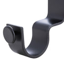 Set De Soportes P/Barra Cortina Doble Techo 28 Mm 2 U Negro