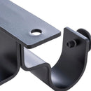 Set De Soportes P/Barra Cortina Doble Techo 28 Mm 2 U Negro