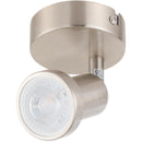 Aplique Bisel 1 Luz Metal Gris