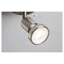 Aplique Bisel 1 Luz Metal Gris