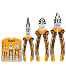 Set Alicates 3 Piezas 160Mm/6" Ingco Hkps08318