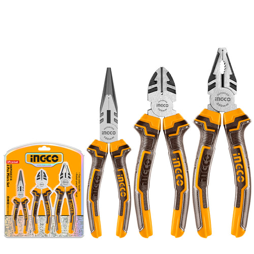 Set Alicates 3 Piezas 160Mm/6" Ingco Hkps08318