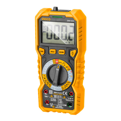 MULTIMETRO DIGITAL 6000 CUENTAS INGCO DM7502