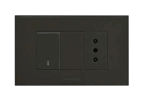 Interruptor 9/12 y Enchufe Grafito 10A - ART DNA