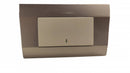 Interruptor 9/12 Teclon Blanco / Plata 10A - ART DNA