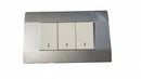 Interruptor Triple 9/32 Blanco / Plata 10A - ART DNA