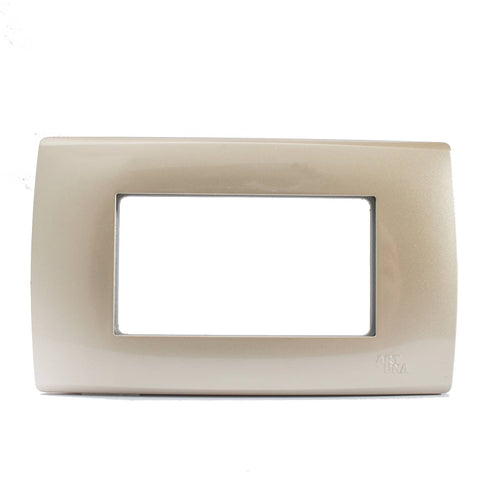 Placa 3 posiciones sin bastidor A83 Dorado - ART DNA