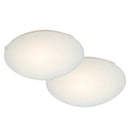 Pack 2 Plafones Metal Blanco