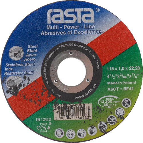 Disco De Corte Para Acero Inoxidable 4,5"