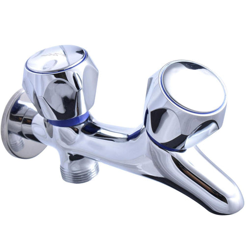 Llave Duplex Para Lavadora Cromado