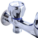 Llave Duplex Para Lavadora Cromado