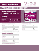 Papel Higiénico Doble Hoja 4 Mega Rollos 50 Mt