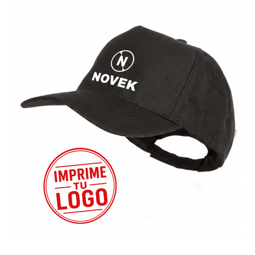 Gorro Jockey Poliester Sublimacion (Negro, Impresion Un Color)