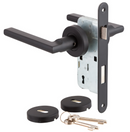 Cerradura Embutida Milano Black B40 Dormitorio