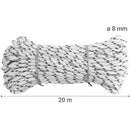 Nylon Trenzado Pvc 8Mm X 20 M Blanco