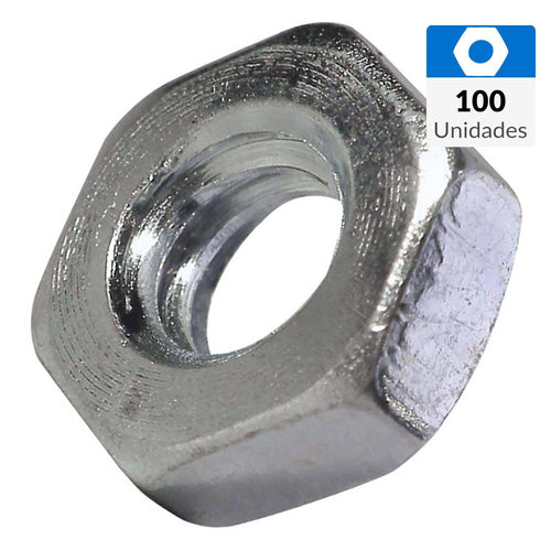 Tuerca Cocina Hexagonal 3/16" 100 Unidades