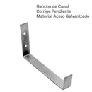 Kit 10 Ganchos Para Canaleta De Hojalata Reforzados Techos