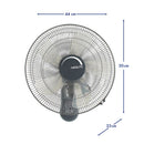 Ventilador 16" Mural Multicolor