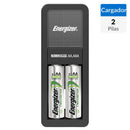 Pack De Cargador 2 Pilas Aaa/Aa + 2 Pilas Aa Recargables