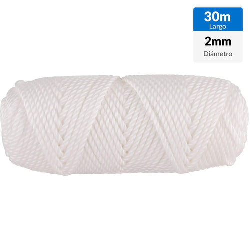 Cuerda Polipropileno Trenzado 2 Mm 30 M Bronce Envejecido
