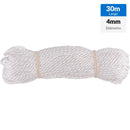 Cuerda Polipropileno Trenzado 4 Mm 30 M Blanco