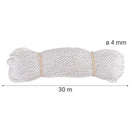 Cuerda Polipropileno Trenzado 4 Mm 30 M Blanco
