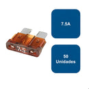 Fusible tipo enchufe 50un. 7,5A Cafe - Flosser
