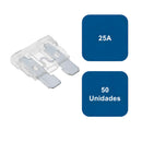 Fusible tipo enchufe 50un. 25A Blanco - Flosser