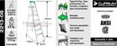 Escalera Aluminio Tijera 8 Peldaños 2.44 M. Cuprum