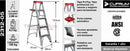 Escalera Aluminio Tijera 1.52 M 5 Peldaños Cuprum