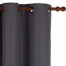Combo 2 Cortinas Black-Out 200X220Cm Texturada Grafito