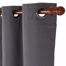Combo 2 Cortinas Black-Out 200X220Cm Texturada Grafito
