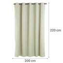 Combo 2 Cortinas Black Out Texturada