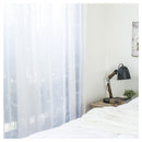 Set Cortina Velo Bordado 140X230 Cm Blanco 2 Paños Pasador