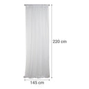 Cortina Velo 145X220 Cm Blanco Pasador