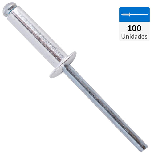 Remache Tipo Pop 4,8X18 Mm 100 Unidades