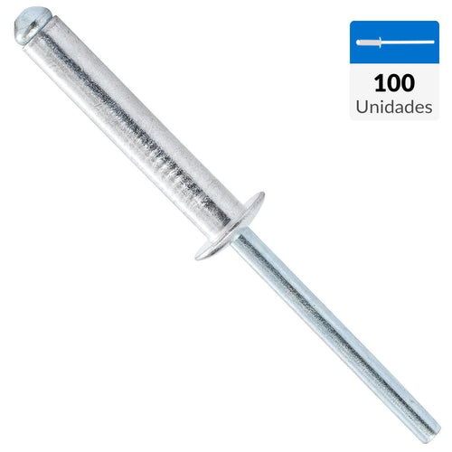 Remache Tipo Pop 4,8X25 Mm 100 Unidades