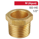 Niple Bronce So/He 1/2" X 1/2" 1U