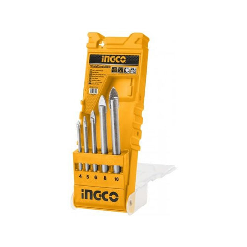 Set De Broca Para Vidrio 5 Piezas 4-10Mm Industrial Ingco Akd7058