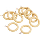 Set De Argollas Para Cortina 19 Mm 10 Unidades Natural