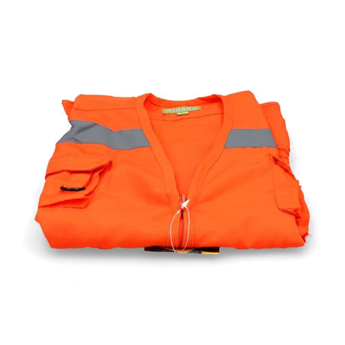 Chaleco Geólogo Poplin Con Cinta Naranjo Talla L ALASKA 