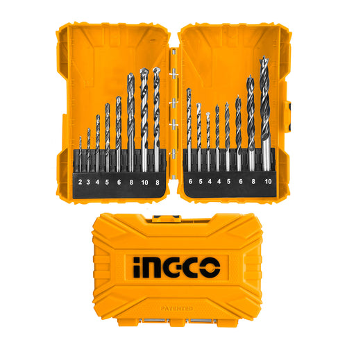 Set De Brocas 16Pcs Metal/Concreto/Madera Ingco Akdl11601