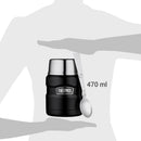 Termo Co 0,47L Inox King Ng/Az
