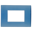 Placa Rectangular 3 Modulos Azul