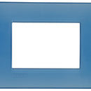 Placa Rectangular 3 Modulos Azul