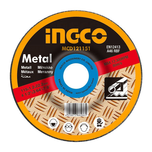 DISCO DESBASTE PARA METAL 180X6X22MM 7