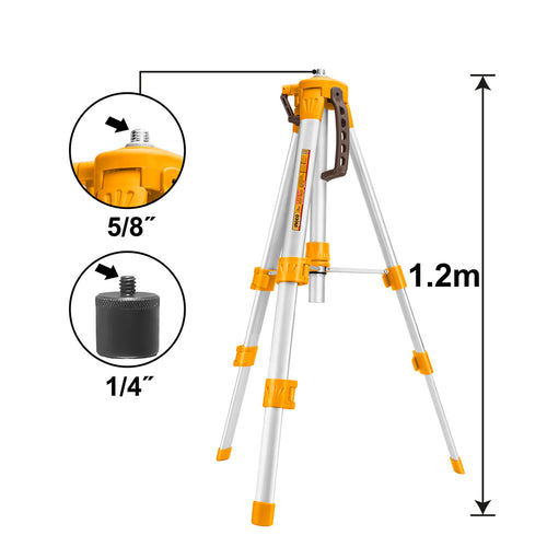 TRIPODE PARA NIVEL LASER 1,2M INGCO HLLT01152