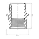 Buje Reduccion Pvc-P He/Hi 1 1/2" X 3/4" 1U