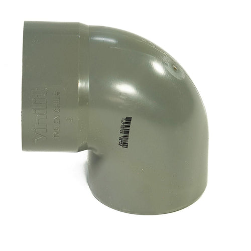 Codo 87,5O Pvc-S Cementar 110Mm Gris 1U
