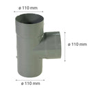 Tee Pvc-S Cementar 110Mm X 110Mm Gris 1U